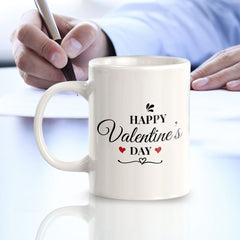 Happy Valentine's Day 11oz Plastic or Ceramic Coffee Mug | Cute Funny Cups