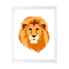 Designs ByLITA Lion, Wall Print Animals Art | Family Presents | Bedroom | Stylish Kindergarten Decor