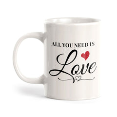 All You Need is Love 11oz Plastic or Ceramic Mug | Cute Loving Family Cups