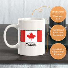 Designs ByLITA Canada 11oz Plastic/Ceramic Coffee Mug