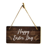 Happy Easter Day 5x10 Hanging Wall or Door Sign | Religious Home Decor