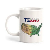 Designs ByLITA Texas: The Lone Star State 11oz Plastic or Ceramic Coffee Mug | State Pride Collection