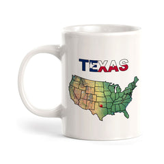 Designs ByLITA Texas: The Lone Star State 11oz Plastic or Ceramic Coffee Mug | State Pride Collection