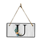U Flower Decor 5x10 Hanging Wall or Door Sign | Alphabet Letter Room Decoration