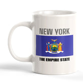 Designs ByLITA New York: The Empire State 11oz Plastic or Ceramic Coffee Mug| States Flag Collection Mug