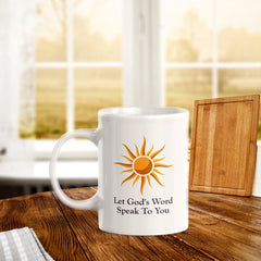 Let God's Word Speak To You 11oz Plastic/Ceramic Coffee Mug Office And Home | Religious Sayings | Family And Friends