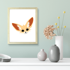 Designs ByLITA Fennec Fox, Wall Print Animals Art | Family Presents | Bedroom | Stylish Kindergarten Decor