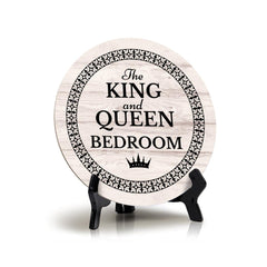 Sign ByLITA Round The King and Queen Bedroom Table Sign (5x5")