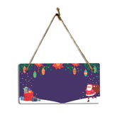 Customizable Christmas 5” x 10” Hanging Wall or Door Sign | Holiday Indoor Decoration