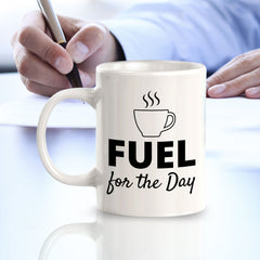 Designs ByLITA Fuel for the Day Office Workspace Home Family 11oz Plastic/Ceramic Coffee Mug