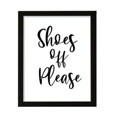 Shoes Off Please, Framed Wall Art, Home Décor Prints