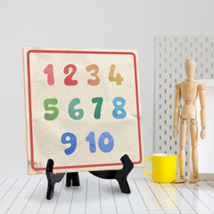 1 2 3 4 5 6 7 8 9 10 5"x 5" Square Table Sign With Acrylic Easel | Motivational Home Decor