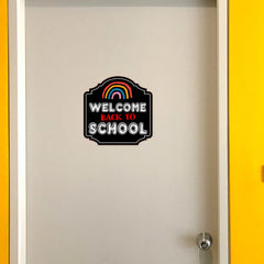 Heritage Plus Welcome Back To School Wall or Door Sign | Classroom Signage