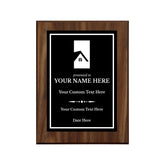 Real Estate Theme Customizable Award Plaque |Easel Mount Option | Recognition of Achievement and Service Personalizable Plaques