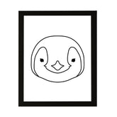 Designs ByLITA Penguin, Wall Print Animals Art | Family Presents | Bedroom | Stylish Kindergarten Decor