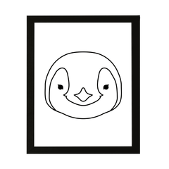 Designs ByLITA Penguin, Wall Print Animals Art | Family Presents | Bedroom | Stylish Kindergarten Decor