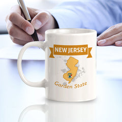 Designs ByLITA New Jersey: Garden State 11oz Plastic or Ceramic Coffee Mug | State Pride Collection
