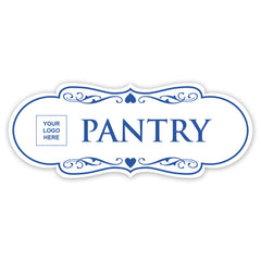 Designer Plus | Pantry Wall or Door Sign | Customizable with Your Company Logo | Durable & Easy to Install