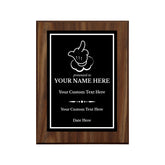 Middle Finger Novelty Funny Customizable Award Plaque |Easel Mount Option | Funny Parody Achievement Personalizable Plaques