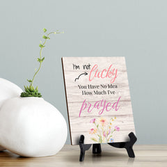 Religious Church & Home Decoration Table Sign with Acrylic Stand (6 x 8“) | Religious Church & Home Decor