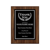 Thank You Gratitude and Appreciation Customizable Award Plaque |Easel Mount Option | Recognition of Achievement and Service Personalizable Plaques