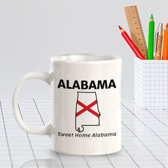 Designs ByLITA Alabama: Sweet Home Alabama 11oz Plastic or Ceramic Coffee Mug | State Pride Collection