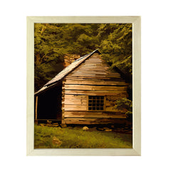 Secluded Country Cabin, Framed Print Sign Easy Installation | Forest and Trees | Stylish Modern Decoration For The Home and Officer