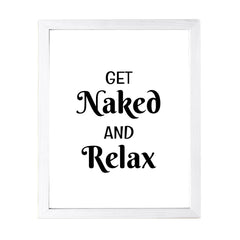 Designs ByLITA Get Naked And Relax, Wall Print Art