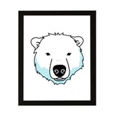 Designs ByLITA Polar Bear, Wall Print Animals Art | Family Presents | Bedroom | Stylish Kindergarten Decor