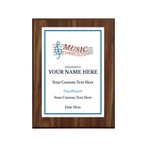 Music Competition Customizable Award Plaque | Easel Mount Option | Achievement and Recognition Personalizable Plaques