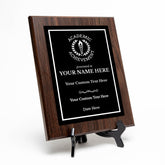 Academic Achievement Customizable Award Plaque |Easel Mount Option | Recognition of Achievement and Service Personalizable Plaques