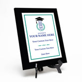 Teacher Recognition Customizable Black Frame Award Plaque | Easel Mount Option | Achievement and Service Personalizable Plaques
