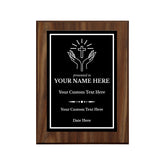 Church and Religion Theme Customizable Award Plaque |Easel Mount Option | Recognition of Achievement and Service Personalizable Plaques