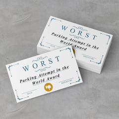 Worst Parking Attempt in the World, Signature Novelty Business cards (100 Pack)