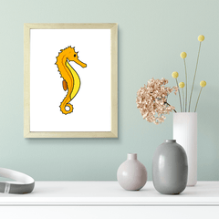 Designs ByLITA Seahorse, Wall Print Animals Art | Family Presents | Bedroom | Stylish Kindergarten Decor