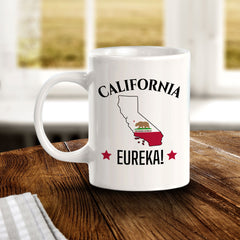 Designs ByLITA California: Eureka! 11oz Plastic or Ceramic Coffee Mug | State Pride Collection