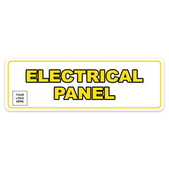 Signs ByLITA Standard Plus | Electrical Panel Wall or Door Sign | Customizable with Your Company Logo | Durable & Easy to Install