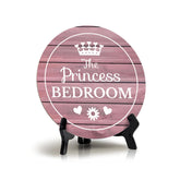 Sign ByLITA Round The Princess Bedroom Table Sign (5x5")
