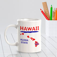Designs ByLITA Hawaii: Aloha State 11oz Plastic or Ceramic Coffee Mug | State Pride Collection