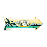 Arrow Shape Plus Key West, Florida 12x4" Wall or Door Sign | Stylish Famous US Beach Souvenirs