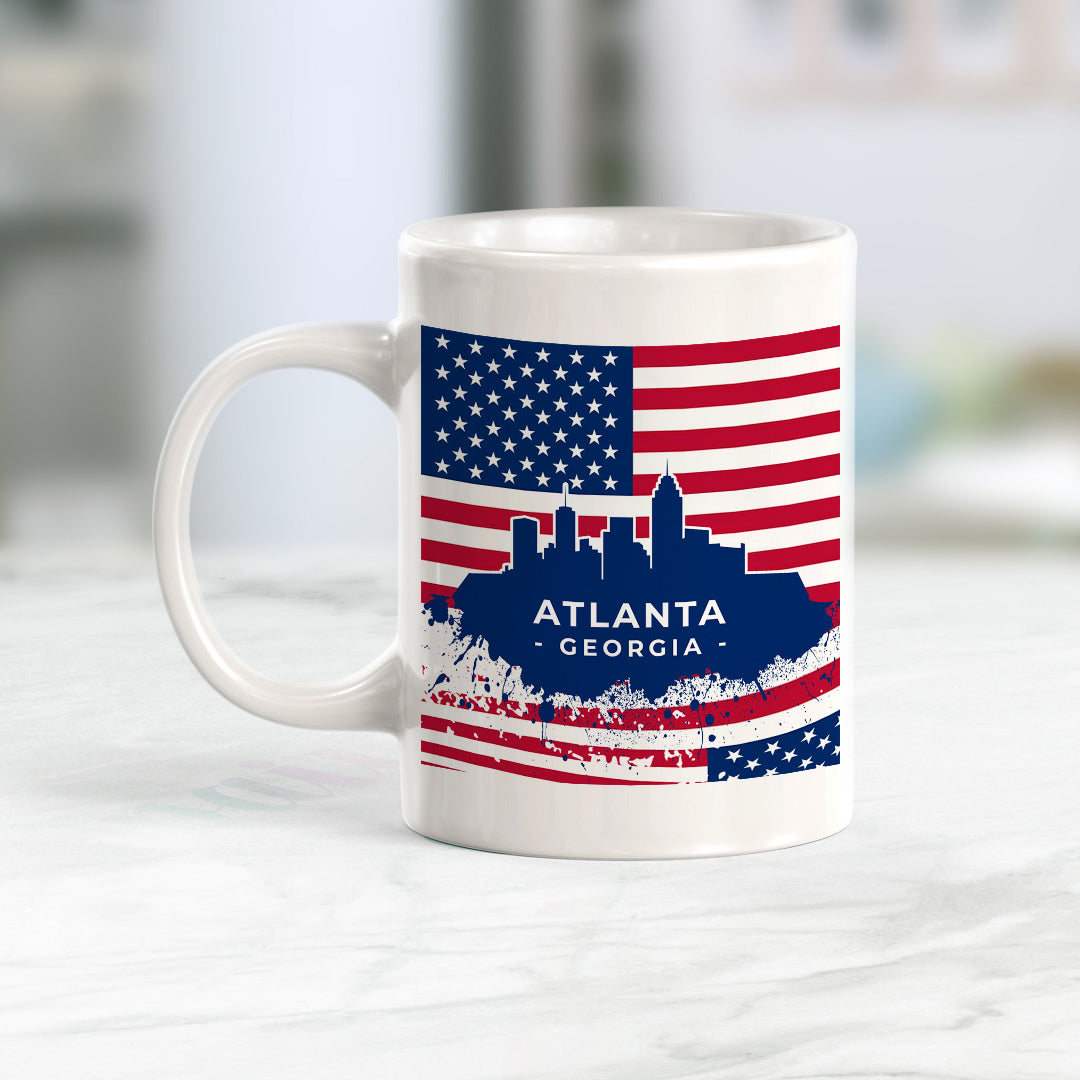 Atlanta Georgia 11oz Plastic or Ceramic Coffee Mug | Office & Home | American Pride