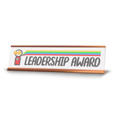 Signs ByLITA Leadership Award Gold Frame Desk Sign (2x8)