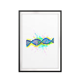 DNA Molecule UNFRAMED Print Science Wall Art