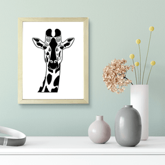 Designs ByLITA Giraffe Outlined version, Wall Print Animals Art | Family Presents | Bedroom | Stylish Kindergarten Decor