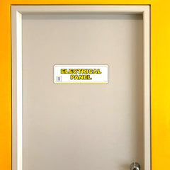 Signs ByLITA Standard Plus | Electrical Panel Wall or Door Sign | Customizable with Your Company Logo | Durable & Easy to Install