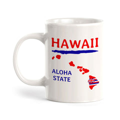 Designs ByLITA Hawaii: Aloha State 11oz Plastic or Ceramic Coffee Mug | State Pride Collection