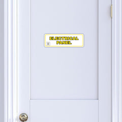 Signs ByLITA Standard Plus | Electrical Panel Wall or Door Sign | Customizable with Your Company Logo | Durable & Easy to Install