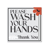 Square Plus Please Wash Your Hands Thank You Wall or Door Sign | Public Spaces Signage