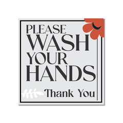 Square Plus Please Wash Your Hands Thank You Wall or Door Sign | Public Spaces Signage