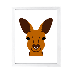 Designs ByLITA Kangaroo Wall Print Animals Art | Family Presents | Bedroom | Stylish Kindergarten Decor